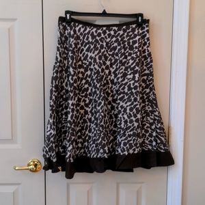 Chico's Print A-Line Skirt
